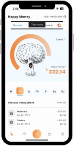 Weekly allowance screen